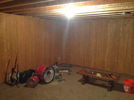 Wood Paneled Basement